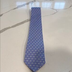Southern Tide Blue Geometric Pattern Tie